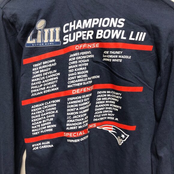 New England Patriots Football Super Bowl LIII 53 Shirt NFL Mens Size Small NEW - Picture 6 of 6